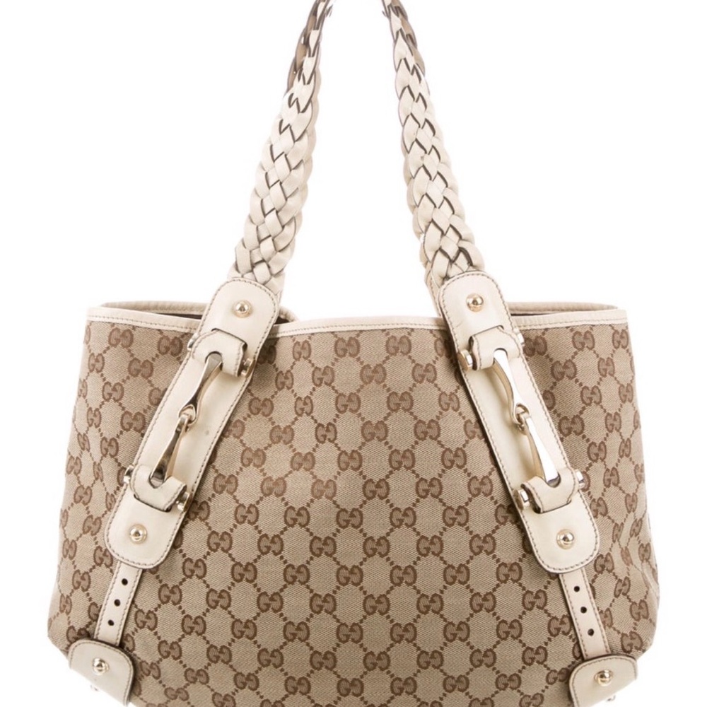 Gucci Brown and tan GG canvas Gucci GG Pelham Tote - Picture 4 of 10